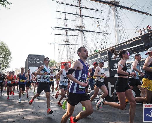 London Marathon photo at Cutty Sark