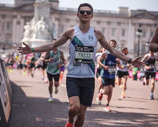 London Marathon finish approach photo on The Mall